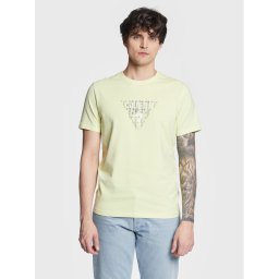 Guess Póló Geo Triangle M3GI23 J1314 Zöld Slim Fit