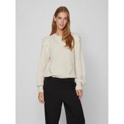 Vila Sweater Norila 14090231 Ekru Regular Fit