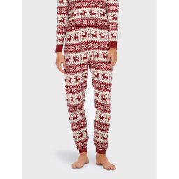 ONLY Kötött nadrág Xmas 15272160 Piros Regular Fit