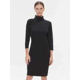 Tommy Hilfiger Kötött ruha WW0WW40290 Sötétkék Regular Fit