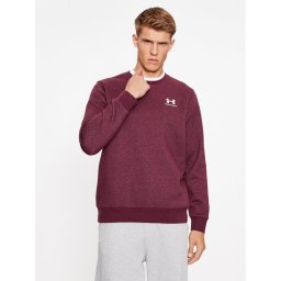 Under Armour Pulóver Ua Essential Fleece Crew 1374250 Bordó Loose Fit
