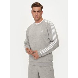 adidas Pulóver Essentials IJ6470 Szürke Regular Fit