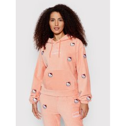 HYPE Pulóver HELLO KITTY TWAO-2094 Rózsaszín Regular Fit