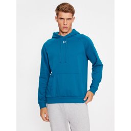 Under Armour Pulóver Ua Rival Fleece Hoodie 1379757 Kék Loose Fit