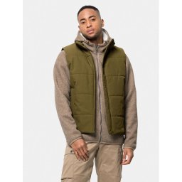 Jack Wolfskin Mellény White Frost Vest 1206402 Khaki Regular Fit