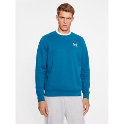Under Armour Pulóver Ua Essential Fleece Crew 1374250 Kék Loose Fit