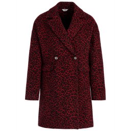 Liu Jo Gyapjú kabát W69174 T4074 Bordó Regular Fit