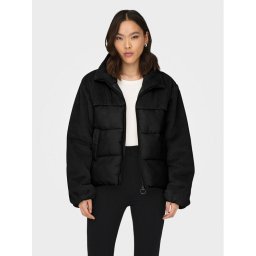 ONLY Pehelykabát 15292945 Fekete Regular Fit