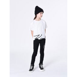 Karl Lagerfeld Kids Melegítő alsó Z14216 S Fekete Regular Fit