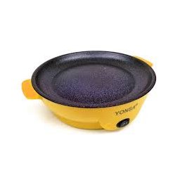 SilverHome Multifunkciós elektromos serpenyő - 22 cm - piros
