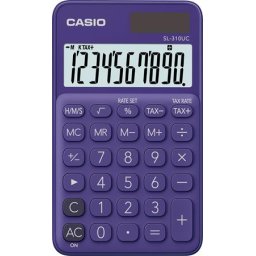 Zsebszámológép, 10 számjegy, CASIO "SL 310", lila