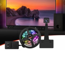 Digitális LED szalag szett kamerával , TV képernyő követő funkcióval , RGB + IC (digitális) , dimmelhető , 5.5m , WIFI/Bluetooth , TUYA , LEDISSIMO AMBIENT LIGHT