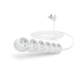 CONNECT IT hosszabbító kábel 230 V, 6 aljzat, 5 m, kapcsoló nélkül (fekete)