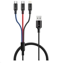 CONNECT IT Wirez 3in1 USB-C & Micro USB & Lightning, 1, 2 m