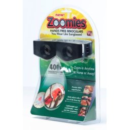 Zoomies binokuláris típusú szemüveg, fekete, állítható zoommal
