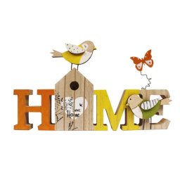 Madárkás "Home" fa felírat