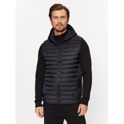 4F Mellény 4FAW23TVESM063 Fekete Regular Fit