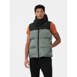 4F Mellény 4FAW23TVESM064 Khaki Regular Fit