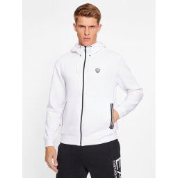 EA7 Emporio Armani Pulóver 8NPM20 PJ4EZ 1100 Fehér Regular Fit