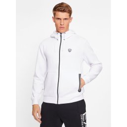 EA7 Emporio Armani Pulóver 8NPM20 PJ4EZ 1100 Fehér Regular Fit