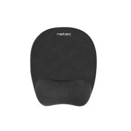 Natec CHIPMUNK ergonomikus egérpad, memóriahab, fekete, 230x200 mm, 230x200 mm