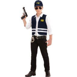 FBI ügynök mellény sapkával - 140 méret