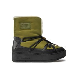 Tommy Hilfiger Hótaposó Tommy Essential Snowboot FW0FW07504 Zöld