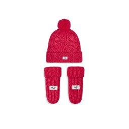 Ugg Sapka és kesztyű szett K Infant Knit Set 22726 Rózsaszín