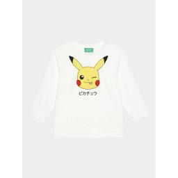 United Colors Of Benetton Blúz POKEMON 3VR5G10CQ Fehér Regular Fit