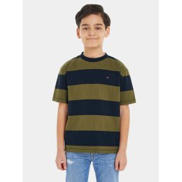 Tommy Hilfiger Póló Rugby Varsity KB0KB08578 S Zöld Regular Fit