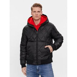 Tommy Hilfiger Pehelykabát MW0MW32766 Fekete Regular Fit