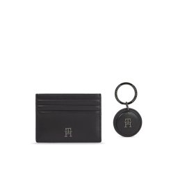 Tommy Hilfiger Kártyatartó és kulcstartó szett Gp Imd Cc Holder And Key Fob AM0AM11633 Fekete