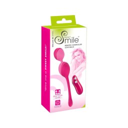 SMILE Love Balls - hordható rádiós vibrációs tojás -82 g (pink)