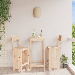 vidaXL 2 db tömör fenyőfa ülőke 40x48,5x115,5 cm