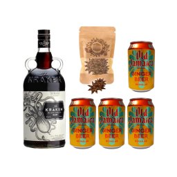 Kraken Rum & Ginger Beer Szett Ajándék csillagánizzsal