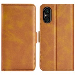SIDE Wallet tok Sony Xperia 5 V világosbarna