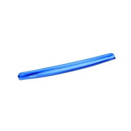 FELLOWES Csuklótámasz billentyűzethez, géltöltésű, FELLOWES "Crystal(TM) Gel", kék