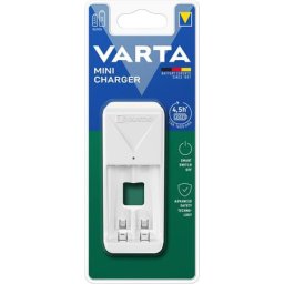 VARTA Elemtöltő, AA/AAA, akku nélkül, VARTA "Mini", fehér