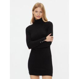 ONLY Kötött ruha 15307641 Fekete Slim Fit