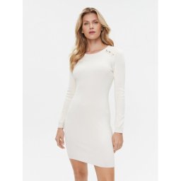 Morgan Kötött ruha 232-RMIBA Bézs Slim Fit