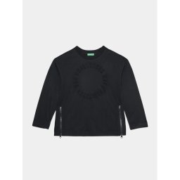 United Colors Of Benetton Blúz 34MLC10ES Fekete Regular Fit
