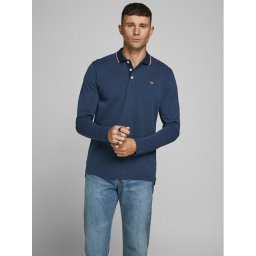 Jack&Jones Pólóing 12174038 Sötétkék Regular Fit