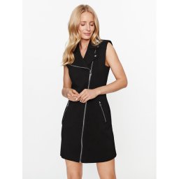 KARL LAGERFELD Hétköznapi ruha Voluminous 236W1302 Fekete Regular Fit