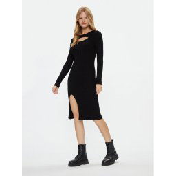 ONLY Kötött ruha 15307302 Fekete Regular Fit