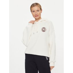 Tommy Hilfiger Pulóver Tartan WW0WW40442 Fehér Relaxed Fit