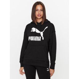 Puma Pulóver Classics Logo 530074 Fekete Regular Fit