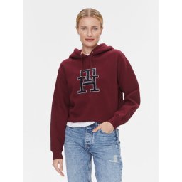 Tommy Hilfiger Pulóver Imd Modern WW0WW40839 Piros Relaxed Fit
