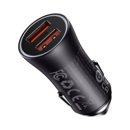 BASEUS CGJM 60W Autós töltő 2x USB fekete