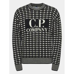 C.P. Company Sweater 15CMKN230 A006634J Fekete Regular Fit