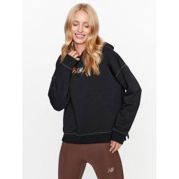 New Balance Pulóver Essentials French Terry Hoodie WT33512 Fekete Regular Fit